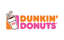 We Do Lines - Dunkin' donuts logo on a white background.